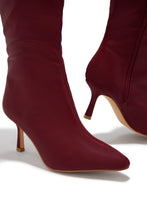Load image into Gallery viewer, Jaylin Mid Heel Boots - Wine