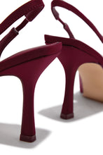 Load image into Gallery viewer, Cari Slingback Pumps - Wine