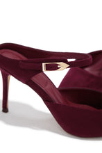 Load image into Gallery viewer, Kaley Mule Heel Pumps - Wine