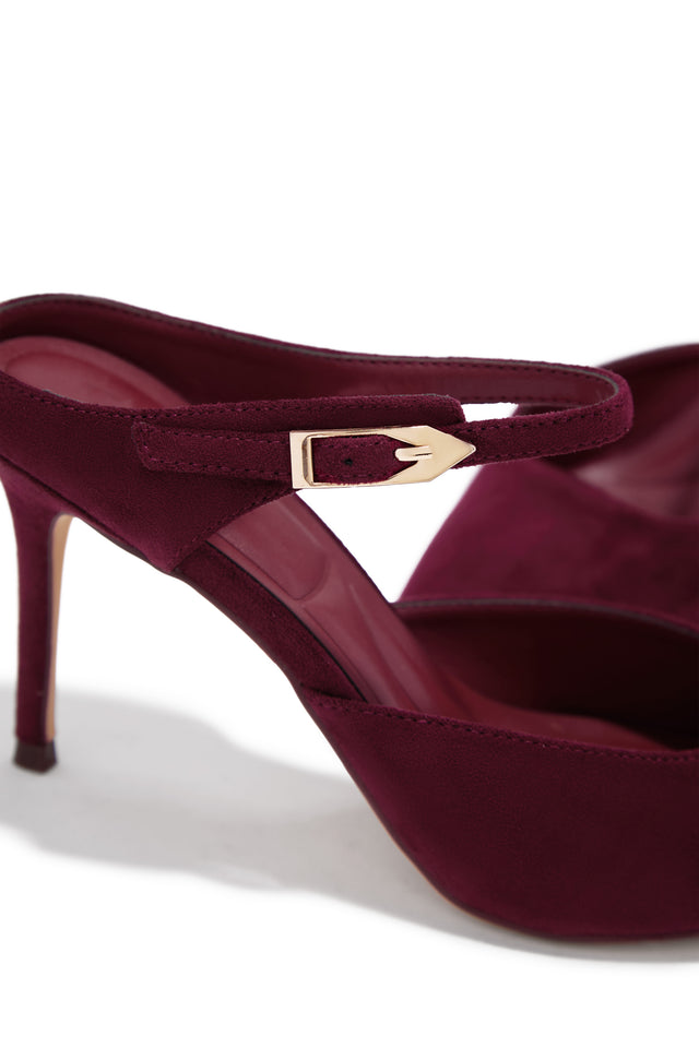 Load image into Gallery viewer, Kaley Mule Heel Pumps - Wine