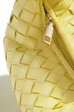 Load image into Gallery viewer, Yellow Top Knot Woven Handbag
