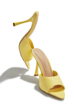 Load image into Gallery viewer, Kimmie Single Sole Mule Heels - Yellow
