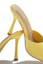 Load image into Gallery viewer, Kimmie Single Sole Mule Heels - Yellow