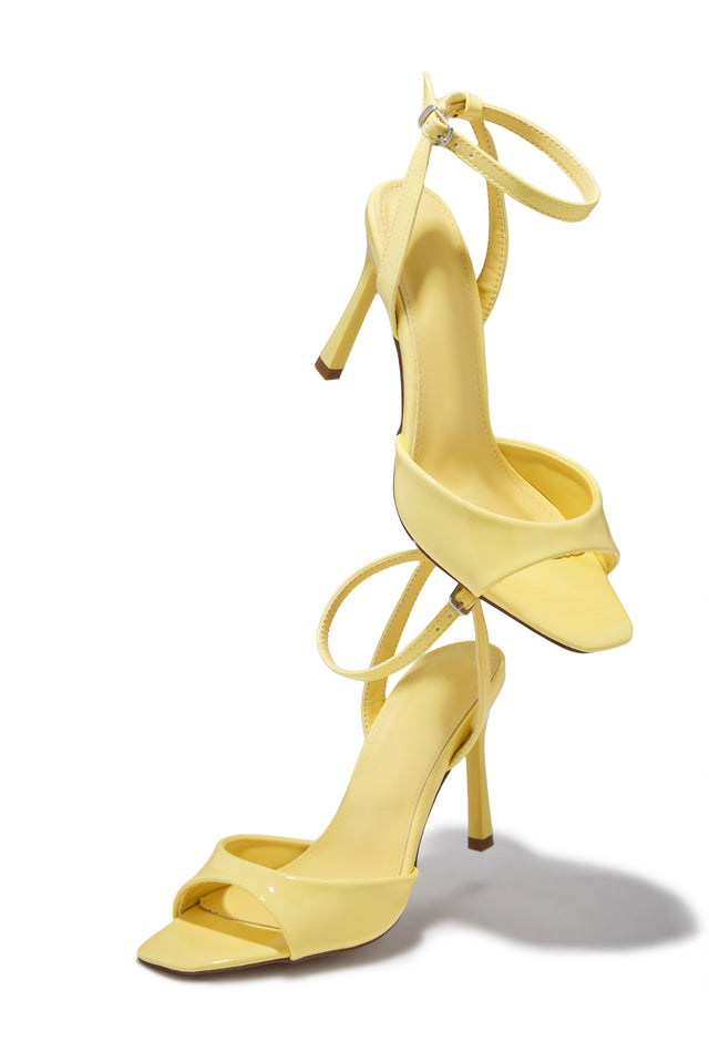 Load image into Gallery viewer, Rubianna Mary Jane Ankle Strap Heels - Yellow