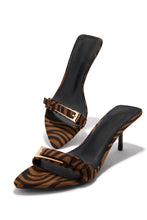 Load image into Gallery viewer, Karyn Mid Heel Mules - Tiger