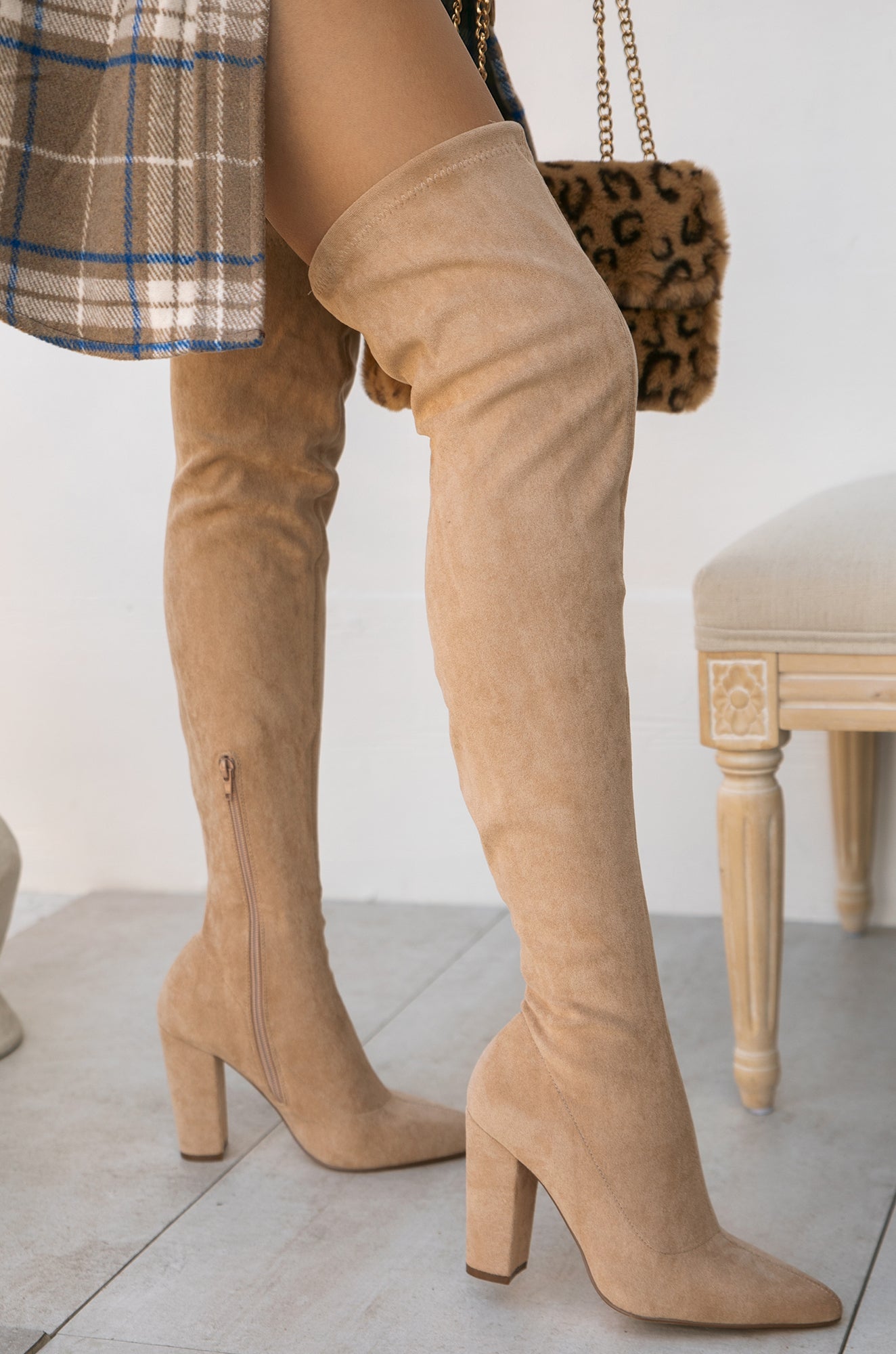 Knee High Boots Taupe Dress Boots Beige Katari Taupe Suede Pointed-Toe Knee High Boots Womens Knee High Boots Taupe Dress Boots Beige Katari Taupe Suede Pointed-Toe Knee High Boots Womens