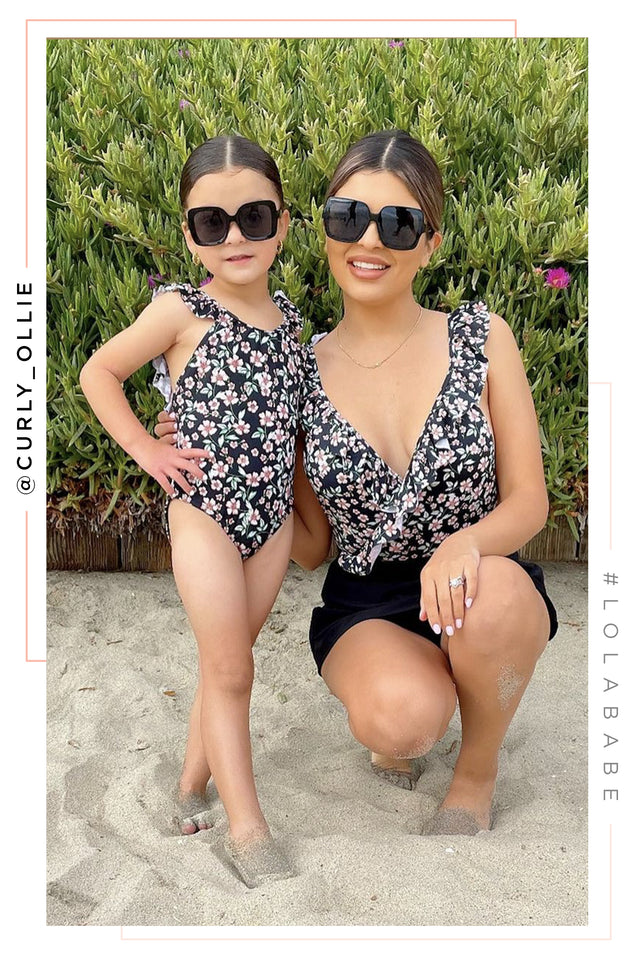 Load image into Gallery viewer, Mini Kalisi Kids One Piece Swimsuit - Floral