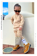 Load image into Gallery viewer, Mini Cozy Feels Kids Crewneck Sweater - Nude