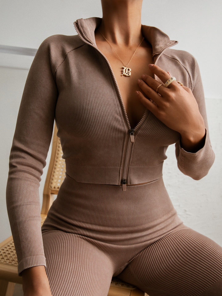 Load image into Gallery viewer, Long Sleeve Zip Up Jacket