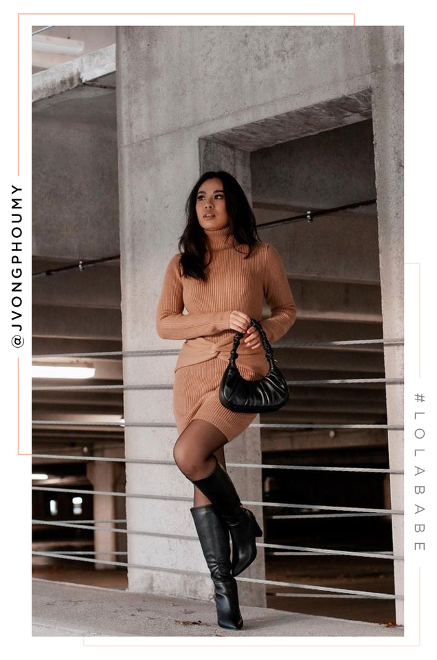 Load image into Gallery viewer, Fine Time Block Heel Knee High Boots - Black