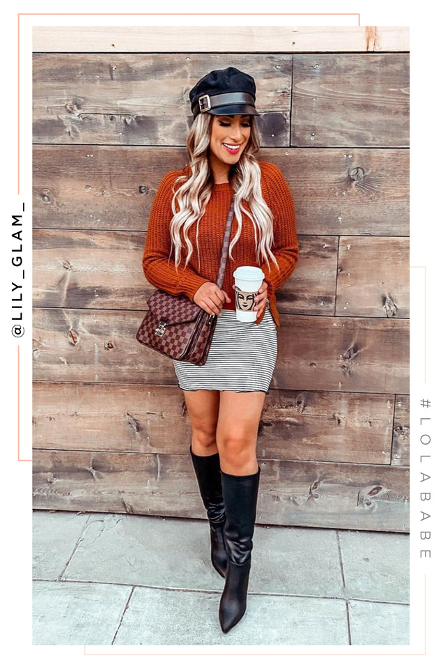 Load image into Gallery viewer, Fine Time Block Heel Knee High Boots - Black