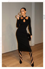 Load image into Gallery viewer, Jenner Over The Knee Heel Boots - Black