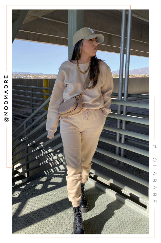 Load image into Gallery viewer, Cozy Feels Adult Crewneck Sweater - Nude