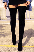 Load image into Gallery viewer, Groundbreaking Over The Knee High Heel Boots - Black