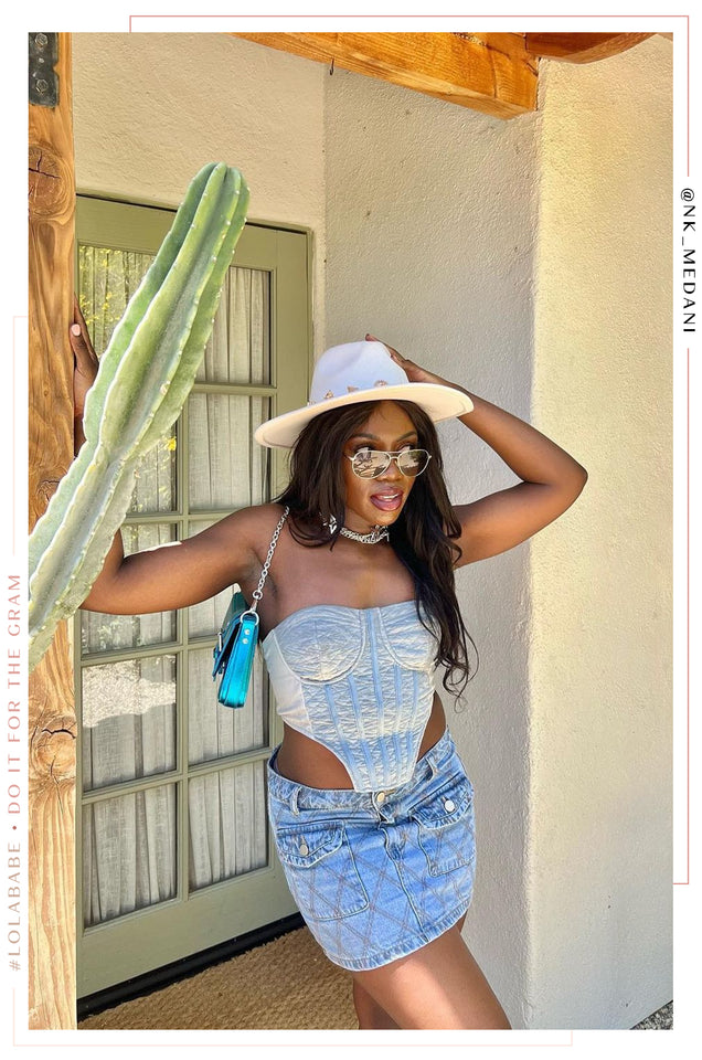 Load image into Gallery viewer, Sheyna Denim Skirt - Denim