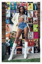 Load image into Gallery viewer, Adriena PU Blazer - Ivory