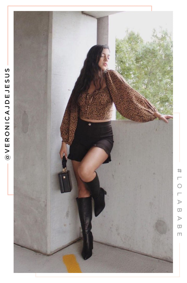 Load image into Gallery viewer, Fine Time Block Heel Knee High Boots - Black