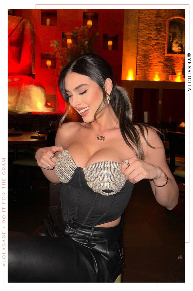 Load image into Gallery viewer, Showstopper Strapless Top - Black
