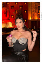 Load image into Gallery viewer, Showstopper Strapless Top - Black