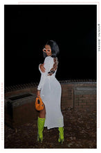 Load image into Gallery viewer, White Knit Dress