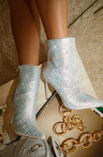 Load image into Gallery viewer, Silver Embellished Ankle Boots