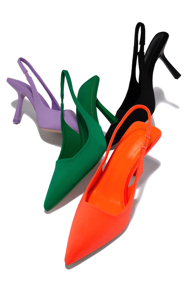 Load image into Gallery viewer, All Colors Available In Slingback Closed Toe Pumps