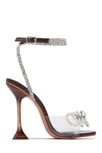 Load image into Gallery viewer, Brown High Heels with Embellished Detailing