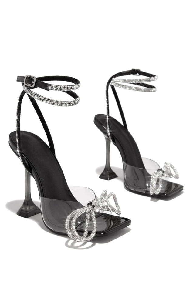 Load image into Gallery viewer, Black Embellished Heel