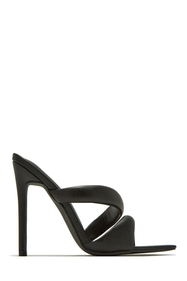 Load image into Gallery viewer, Black High Heel Mules