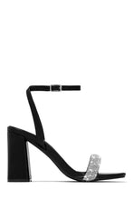 Load image into Gallery viewer, Black Embellished Chunky Heel