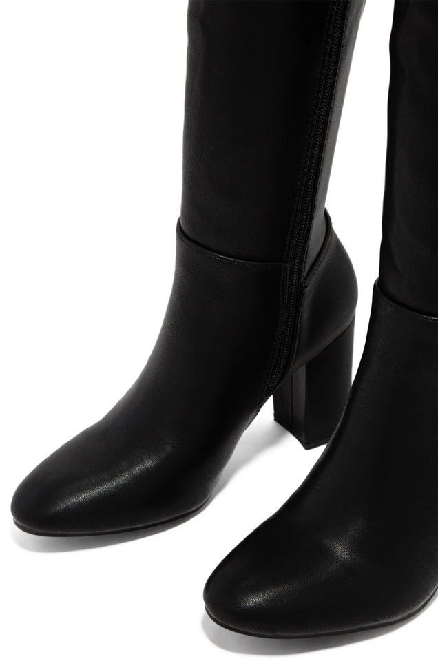 Load image into Gallery viewer, Black Block heel Boot