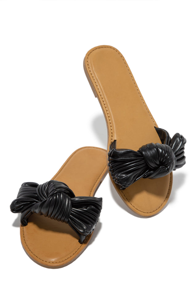 Load image into Gallery viewer, Black Slide Sandals