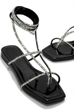 Load image into Gallery viewer, Black Embellished Sandals