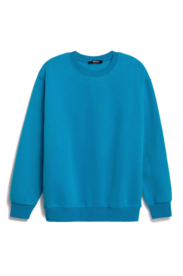 Load image into Gallery viewer, Cozy Feels Adult Crewneck Sweater - Blue