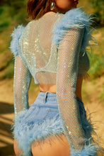 Load image into Gallery viewer, Faux Feather Festival Top
