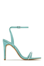Load image into Gallery viewer, Blue Rhinestone Heels