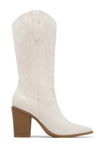 Load image into Gallery viewer, Delaney Block Heel Cowgirl Boots - Blue