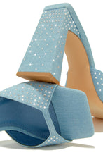 Load image into Gallery viewer, Blue Denim Mules