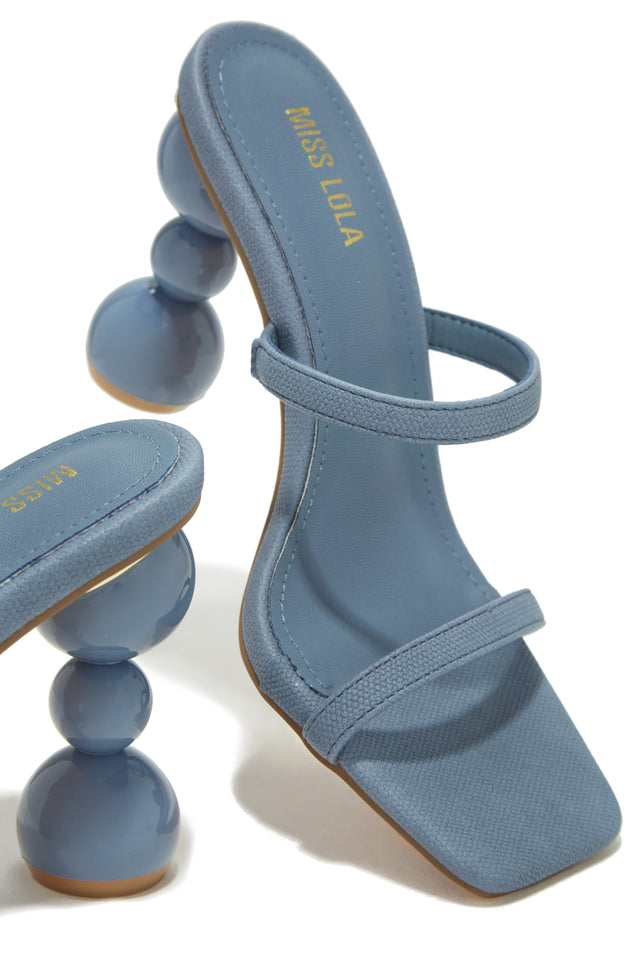 Load image into Gallery viewer, Out Tonight High Heel Mules - Denim
