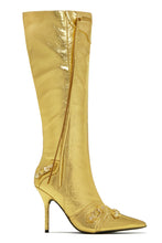 Load image into Gallery viewer, Adison Knee High Boots - Gold