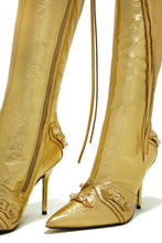 Load image into Gallery viewer, Adison Knee High Boots - Gold