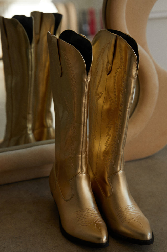 Load image into Gallery viewer, Gold Boots