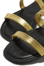 Load image into Gallery viewer, Gold-Tone Slip On Sandals