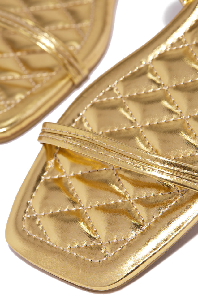 Load image into Gallery viewer, Gold Strappy Sandals