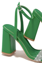 Load image into Gallery viewer, Green Chunky Heels