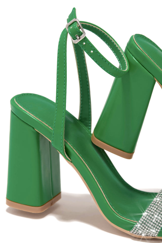 Load image into Gallery viewer, Green Chunky Heels