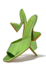 Load image into Gallery viewer, Racquel Mid Heel Mules - Green