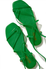 Load image into Gallery viewer, Gold Lace Up Sandals
