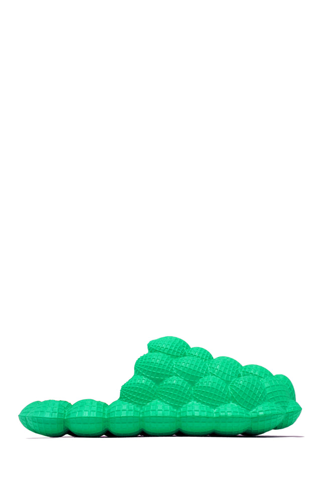 Load image into Gallery viewer, Green Textured Sandal