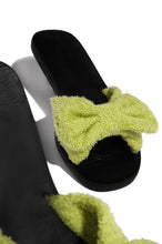 Load image into Gallery viewer, Green Bow Sandals